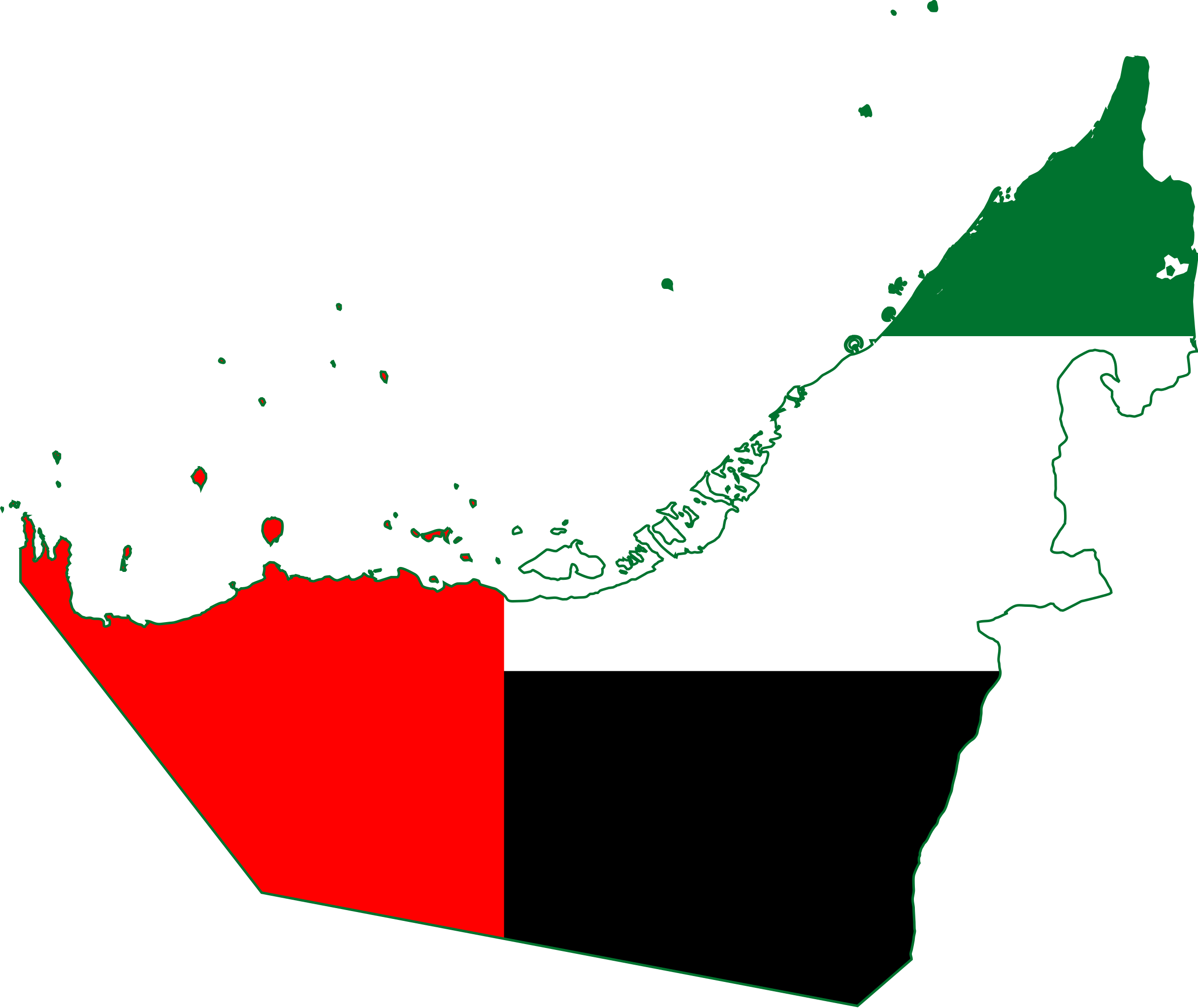 Flag map of the United Arab Emirates.svg