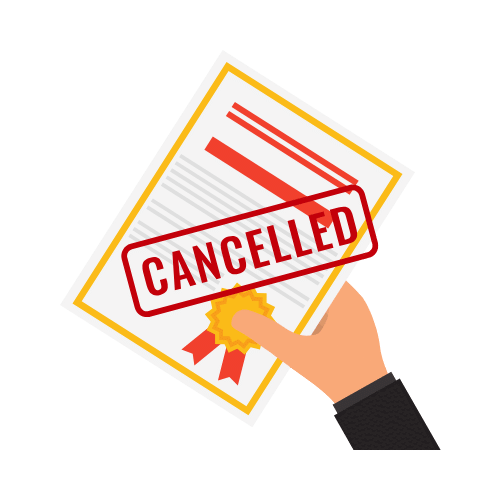 cancelled document image -